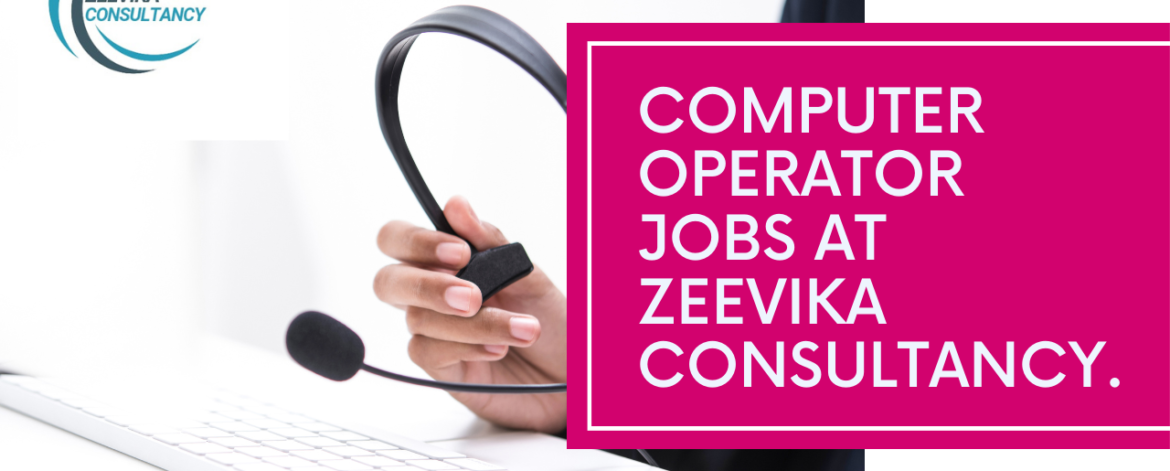 Computer Operator Jobs in Zeevika Consultancy