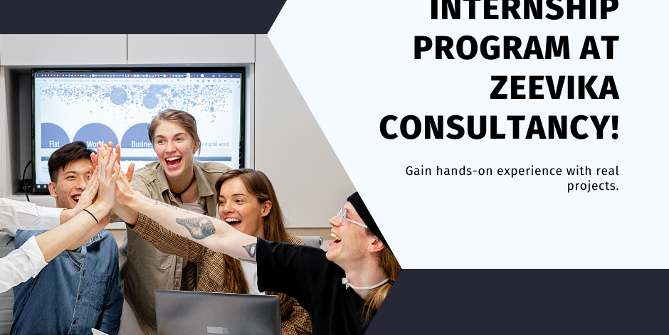 At Zeevika Consultancy, we offer internships with live projects to provide aspiring professionals with valuable hands-on experience in their chosen field. Our internship program is designed to offer participants the opportunity to work on real-world projects, gaining practical skills and insights under the guidance of experienced mentors. Whether you're looking to kickstart your career or gain additional experience in your field, our internship program offers a dynamic learning environment where you can grow and thrive. Join us at Zeevika Consultancy and take the first step towards a successful career