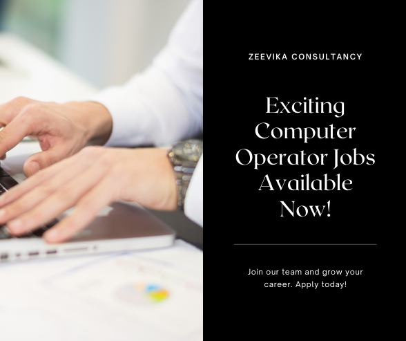 Computer Operator Jobs in Zeevika Consultancy